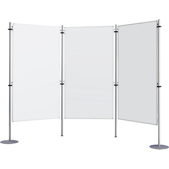 Info-Wand, dreiteilig - Stahlblech, beschichtet, jeweils BxH 800x1500 - 1