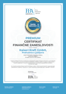 Certifikat finančne zanasljivosti