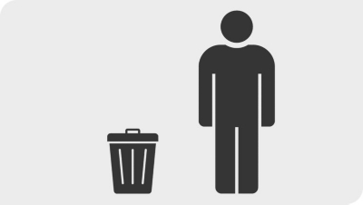 Nádoby a sáčky na tříděný odpad pro recyklaci ter