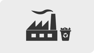 Nádoby a sáčky na tříděný odpad pro recyklaci rik