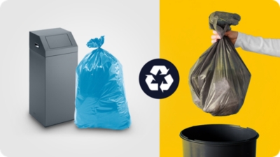 Nádoby a sáčky na tříděný odpad pro recyklaci der