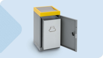 Nádoby a sáčky na tříděný odpad pro recyklaci mer