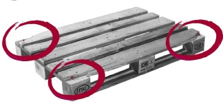 EURO pallets with EPAL label wt$