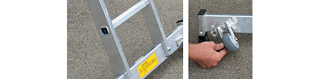 Upozornenia na ergonomickú a chrbát šetriacu manipuláciu s rebríkmi wt$