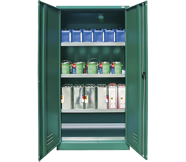 Storage of water hazardous liquids in environmental and chemical cupboards wt$