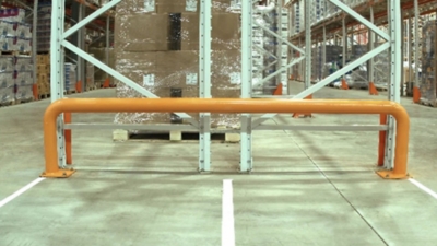 Heavy-duty pallet racking end protector