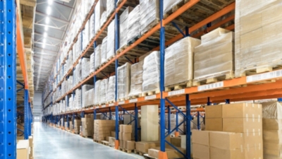 Warehouse pallet racking